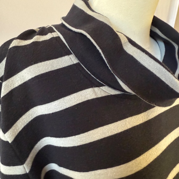 KOMIL LUCCA TOP STRIPED COTTON FRONT POCKETS BREATHABLE CASUAL WEEKEND WEAR M - Picture 6 of 11